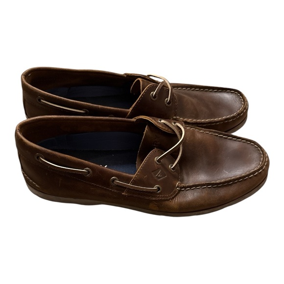 Sperry Men's Brown Leather Boat Shoes Size 11 - Picture 2 of 5